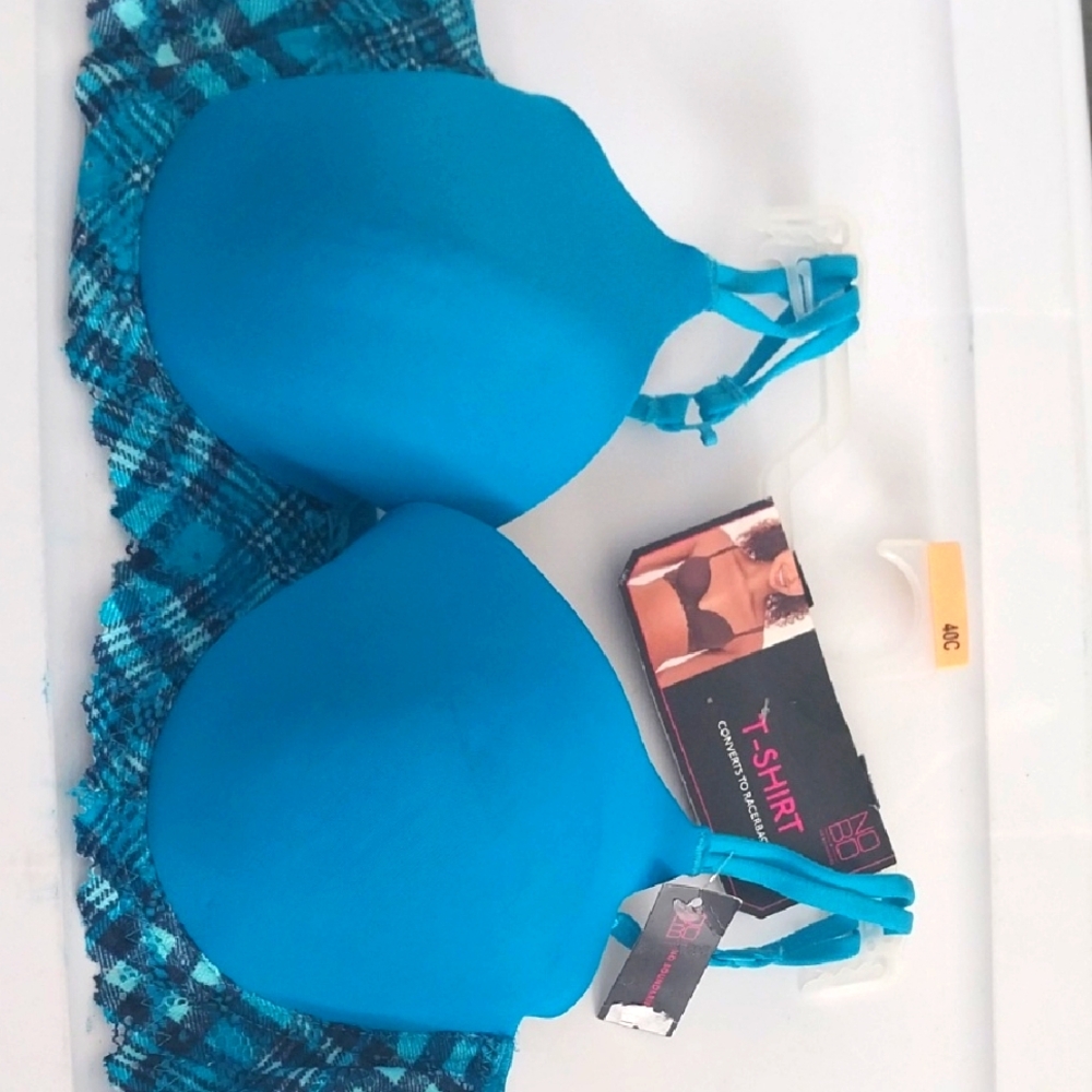 No Boundaries Blue T-Shirt Bra